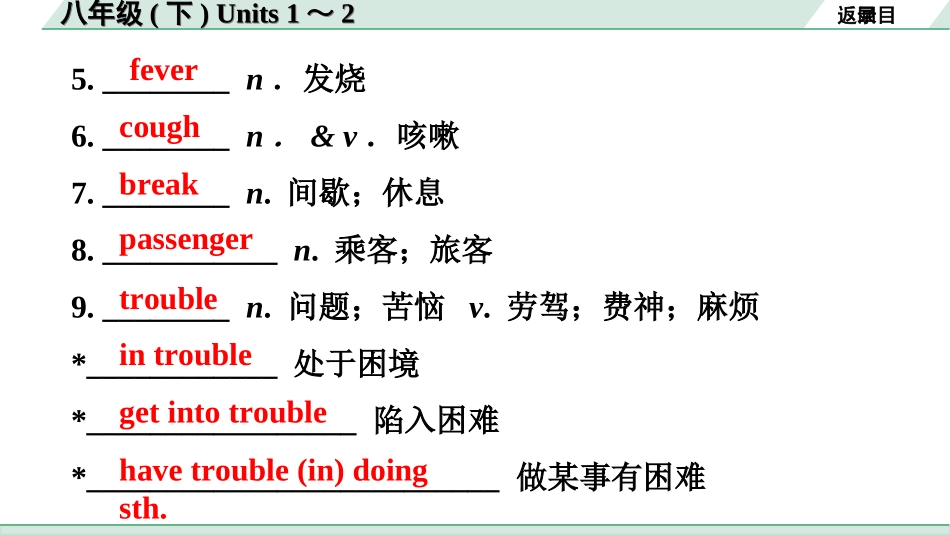 中考广东英语全书PPT_2.教材梳理_11.八年级（下）Units 1～2.ppt_第3页