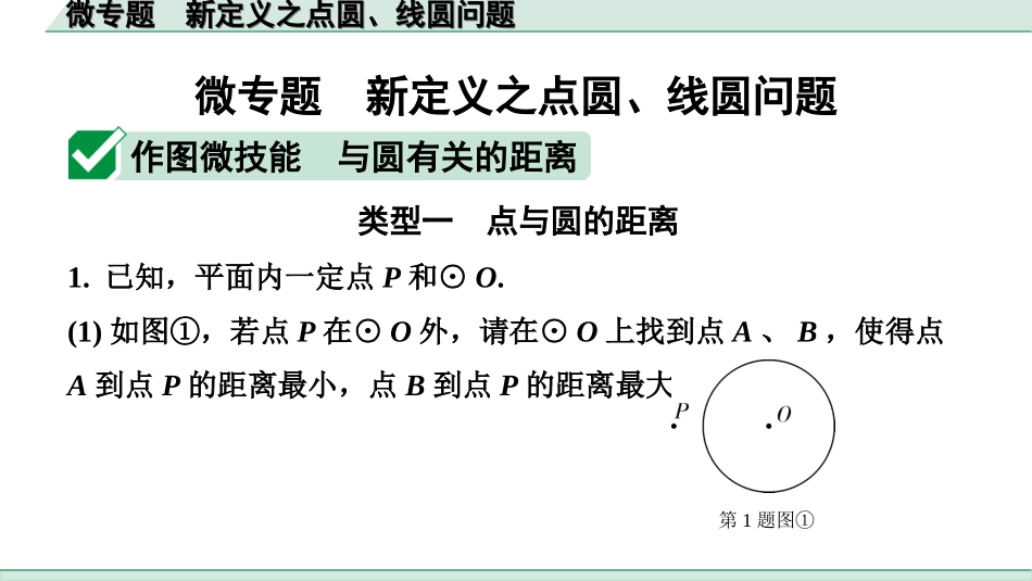 中考北京数学1.精讲本第一部分  北京中考考点研究_6.第六章  圆_3.微专题  新定义之点圆、线圆问题.ppt_第1页