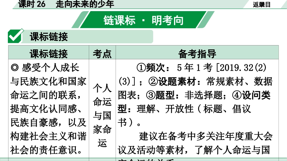 中考广东道法1.第一部分 考点研究_4.模块四 国情_课时26  走向未来的少年.ppt_第2页