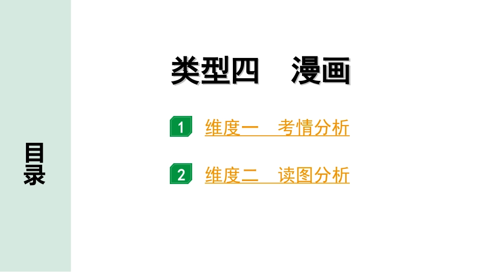 中考北京地理讲解册_2.第二部分  常考专题研究_4.专题一    常考图型读图分析  类型四　漫画.ppt_第1页