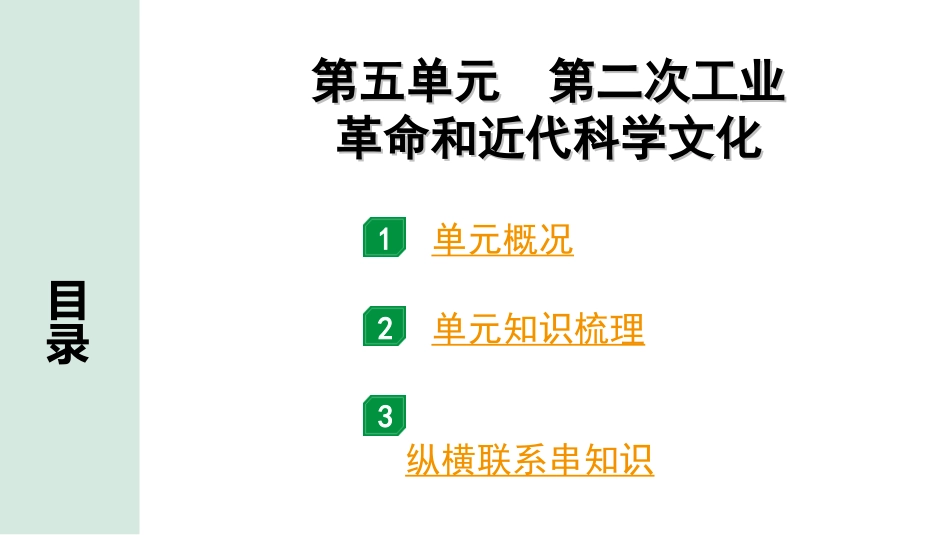 中考北京历史1.第一部分  北京中考考点研究_5.板块五  世界近代史_5.第五单元  第二次工业革命和近代科学文化.ppt_第1页