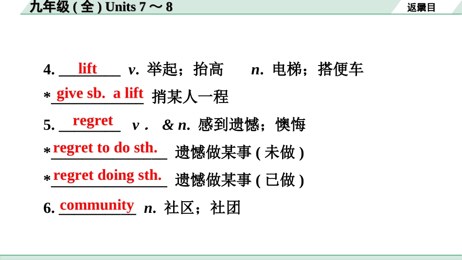 中考广东英语全书PPT_2.教材梳理_19.九年级（全）Units 7~8.ppt_第3页