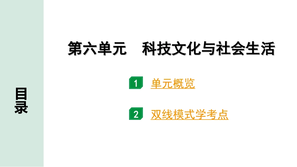 中考安徽历史1.第一部分    安徽中考考点研究_3.板块三　中国现代史_6.第六单元　科技文化与社会生活.ppt_第2页