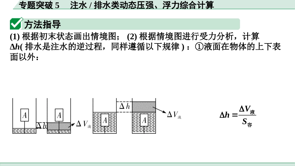 中考北部湾物理09.第九讲　浮力_07.专题突破5  注水 排水类动态压强、浮力综合计算.pptx_第2页