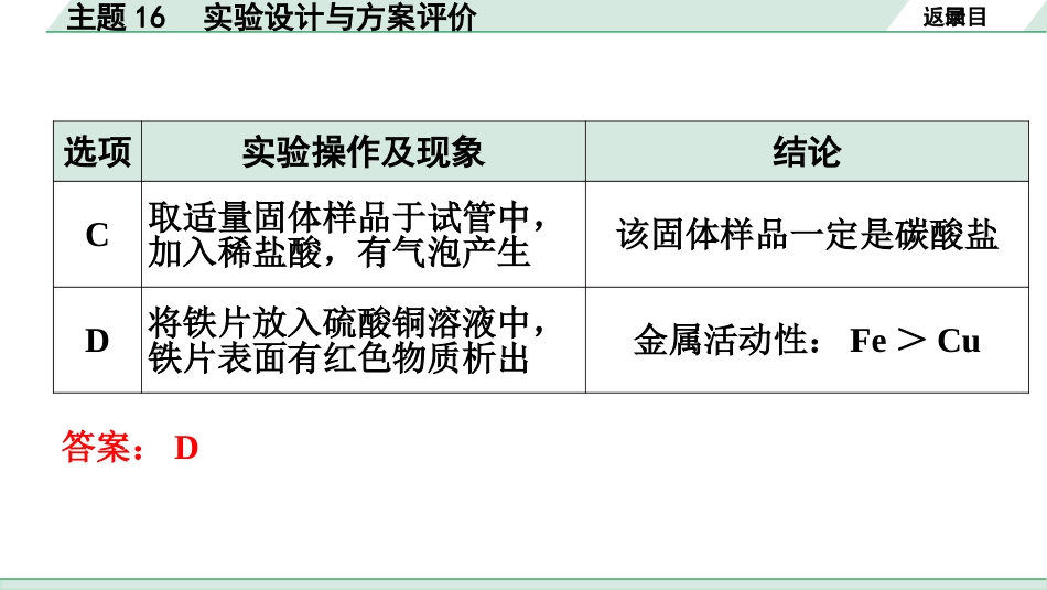 中考广东化学全书PPT_02.精练本_01.第一部分  广东中考考点研究_05.模块五  科学探究_02.主题16  实验设计与方案评价.pptx_第3页