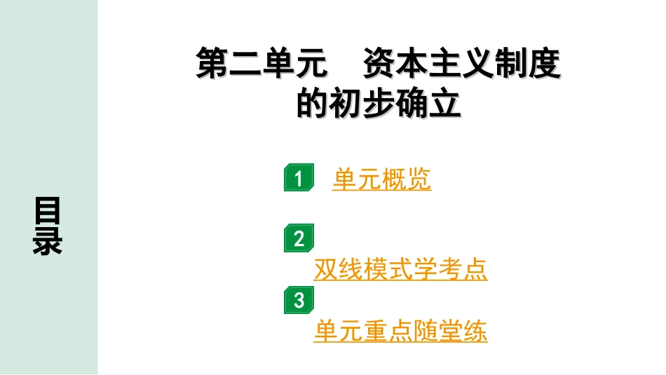 中考贵州历史1.第一部分  贵州中考考点研究_5.板块五  世界近代史_2.第二单元  资本主义制度的初步确立.ppt_第2页