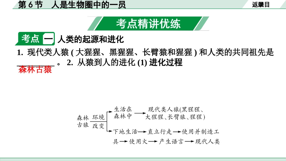 中考安徽生物学01.第一部分  安徽中考考点研究_04.主题四  生物圈中的人_06.第6节  人是生物圈中的一员.pptx_第3页