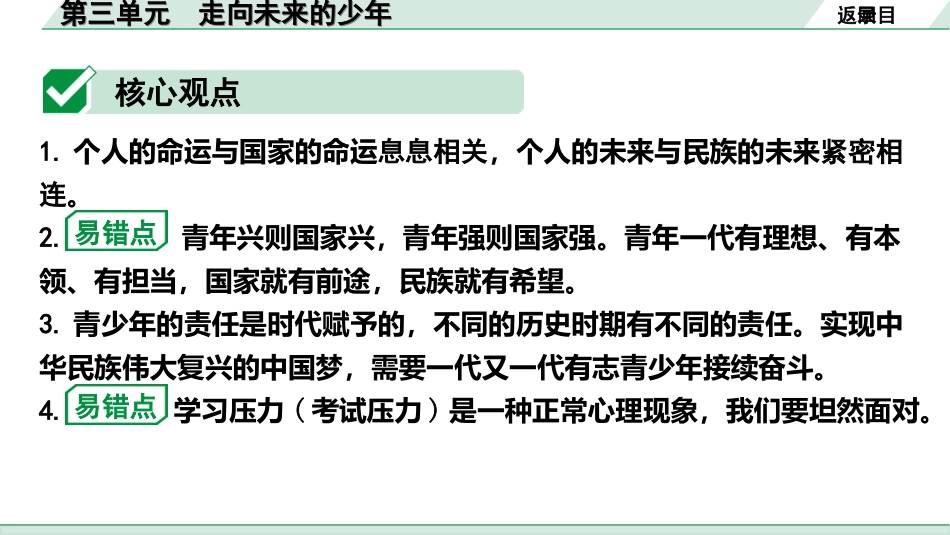 中考贵州课件速查本_1.第一部分   考点研究_2.九年级（下册）_3.第三单元   走向未来的少年.ppt_第3页