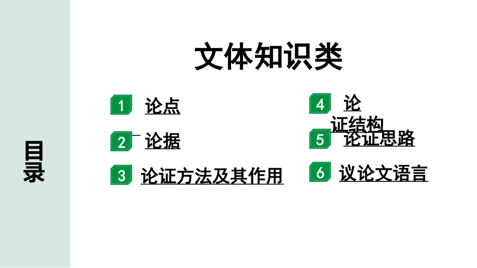 中考河南语文3.第三部分  现代文阅读_3.专题三  议论文阅读_文体知识梳理及对应考点_1.文体知识类.pptx_第1页