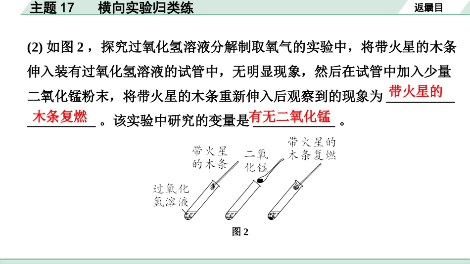 中考湖北化学02.第一部分   湖北中考考点研究_17.主题17  横向实验归类练_主题17  横向实验归类练.pptx_第3页