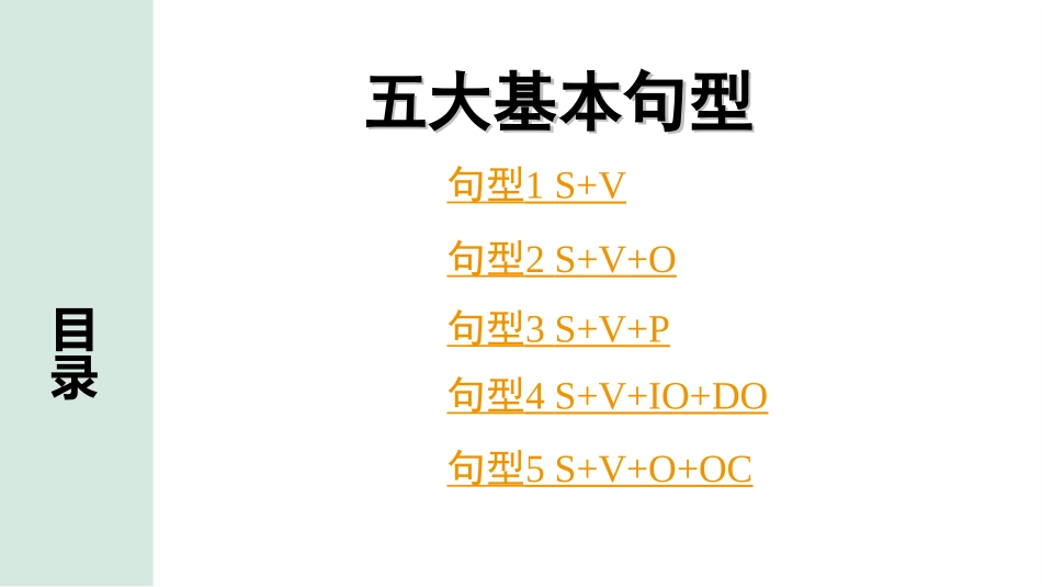 中考杭州英语24. 第二部分 五大基本句型.ppt_第2页