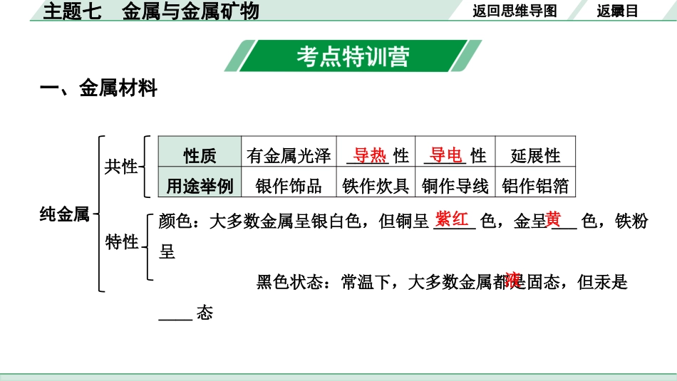 中考广西化学07.主题七  金属与金属矿物.pptx_第3页