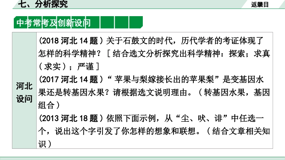 中考河北语文3.第三部分  现代文&名著阅读_2.专题二  说明文阅读_考点“1对1”讲练_7. 分析探究.ppt_第3页