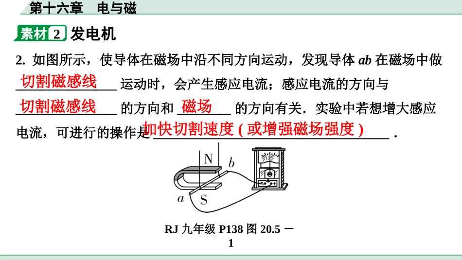 中考广东物理04.考前回归教材_16.第十六章　电与磁.pptx_第3页