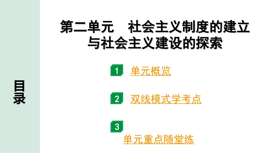 中考贵州历史1.第一部分  贵州中考考点研究_3.板块三  中国现代史_2.第二单元　社会主义制度的建立与社会主义建设的探索.ppt_第2页