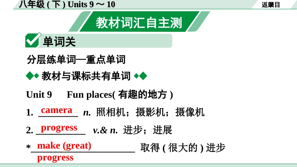 中考广东英语全书PPT_2.教材梳理_15.八年级（下）Units 9～10.ppt_第2页