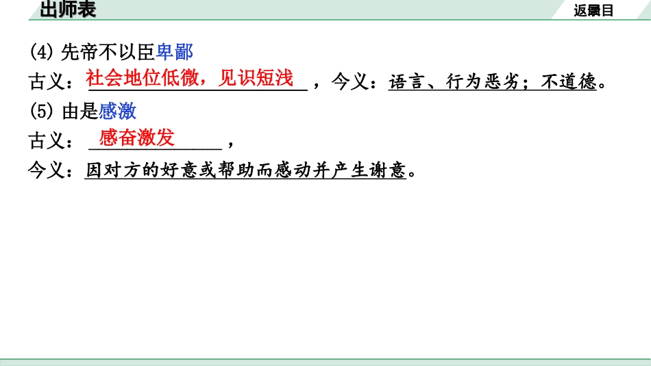 中考河北语文2.第二部分  古诗文阅读_专题二  文言文阅读_一阶  教材知识梳理及训练_第10篇  出师表_出师表（练）.ppt_第3页