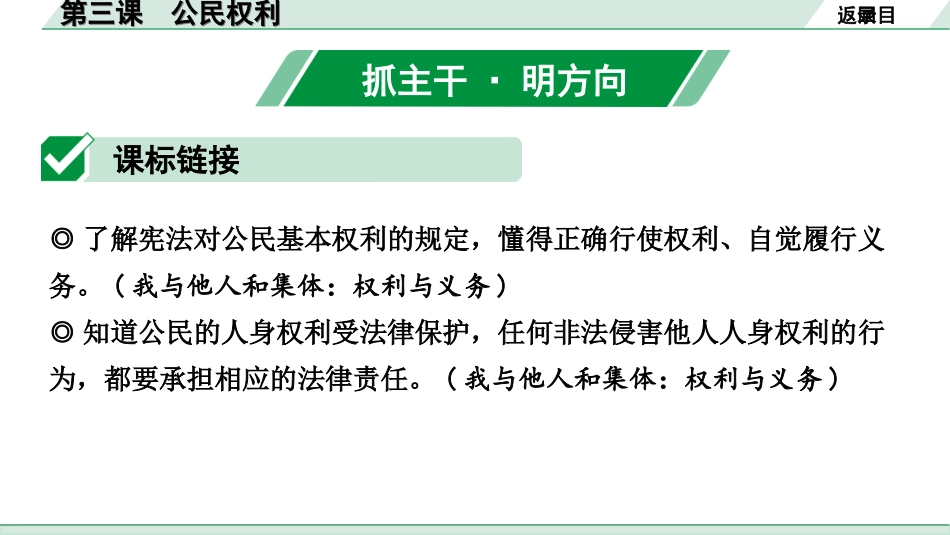 中考北部湾经济区道法1.第一部分　考点研究_4.八年级(下册)_2.第二单元　理解权利义务_3.第三课　公民权利.ppt_第2页