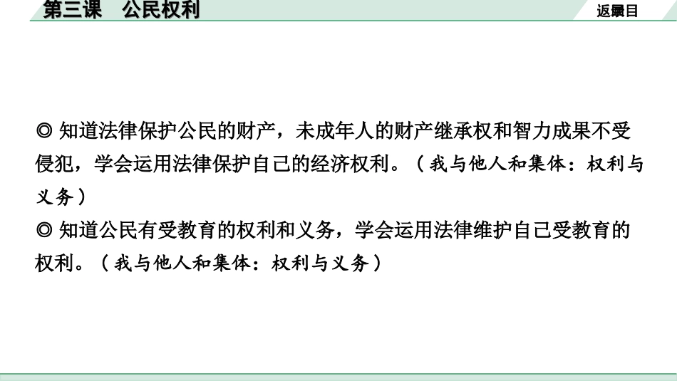 中考北部湾经济区道法1.第一部分　考点研究_4.八年级(下册)_2.第二单元　理解权利义务_3.第三课　公民权利.ppt_第3页