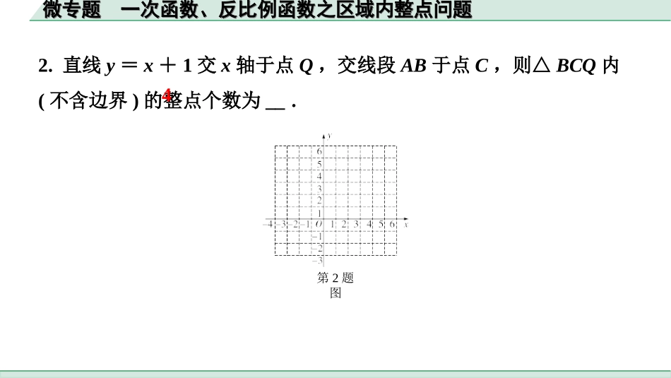 中考北京数学1.精讲本第一部分  北京中考考点研究_3.第三章  函数_7.微专题  一次函数、反比例函数之区域内整点问题.ppt_第2页