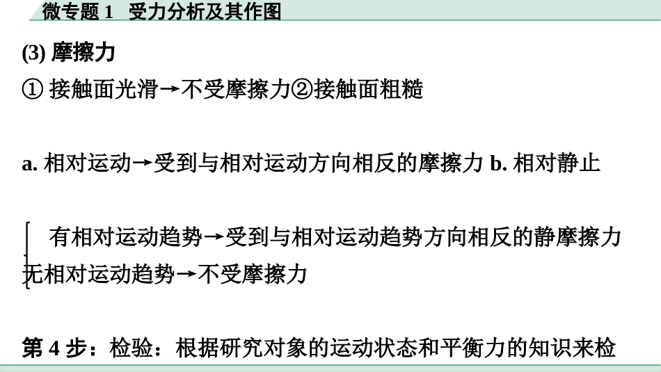 中考广东物理01.01.第一部分　广东中考考点研究_03.第三讲　力　运动和力_05.微专题1  受力分析及其作图.pptx_第3页