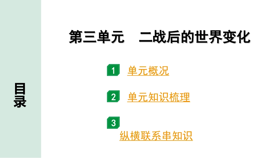 中考北京历史1.第一部分  北京中考考点研究_6.板块六  世界现代史_3.第三单元  二战后世界的变化.ppt_第1页