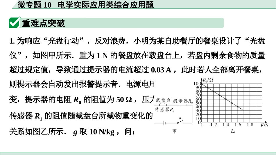 中考河南物理02.第2讲　电学微专题_微专题10  电学实际应用类综合应用题.pptx_第2页