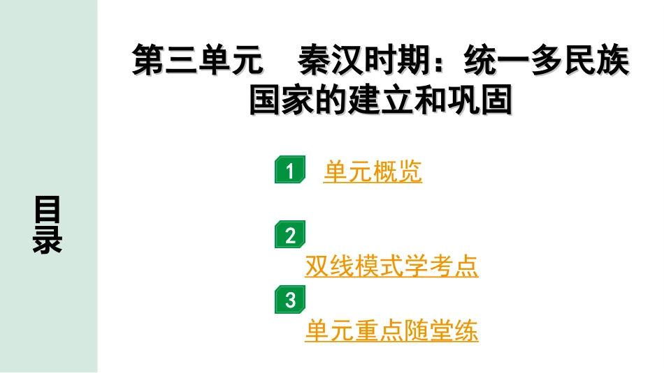 中考贵州历史1.第一部分  贵州中考考点研究_1.板块一  中国古代史_3.第三单元  秦汉时期：统一多民族国家的建立和巩固.ppt_第2页