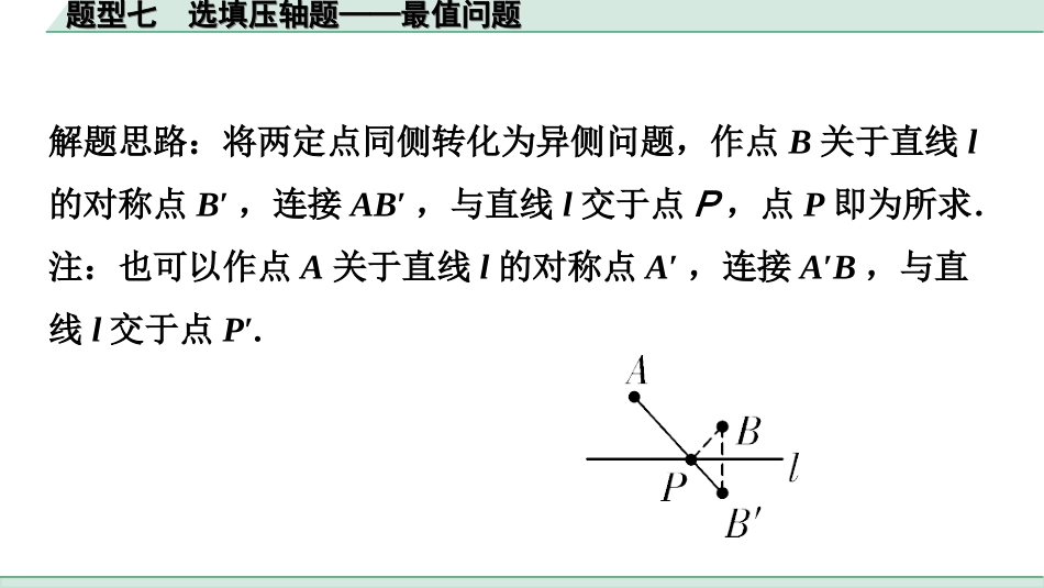 中考广东数学2.第二部分  广东中考题型研究_一、选填重难题型专练_7.题型七  选填压轴题——最值问题.ppt_第3页