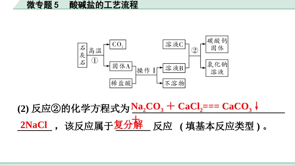 中考广东化学全书PPT_01.01.第一部分  广东中考考点研究_01.模块一  身边的化学物质_08.微专题5  酸碱盐的工艺流程.pptx_第3页