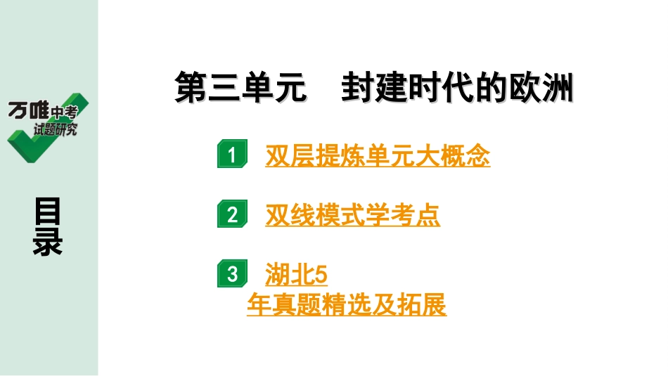 中考湖北历史1.第一部分  湖北中考考点研究_4.板块四  世界古代史_3.第三单元　封建时代的欧洲.ppt_第2页