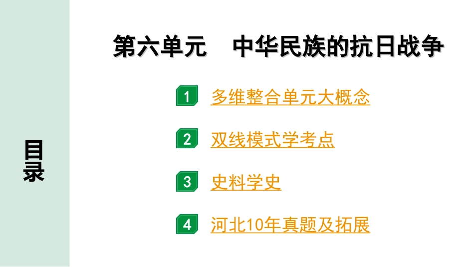 中考河北历史1.第一部分　河北中考考点研究_3.板块三　中国近代史_7.第六单元　中华民族的抗日战争.ppt_第2页