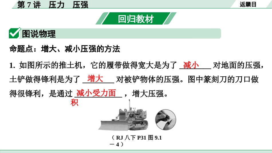 中考北京物理1.第一部分  北京中考考点研究_07.第7讲  压力  压强_第7讲  压力  压强.pptx_第3页