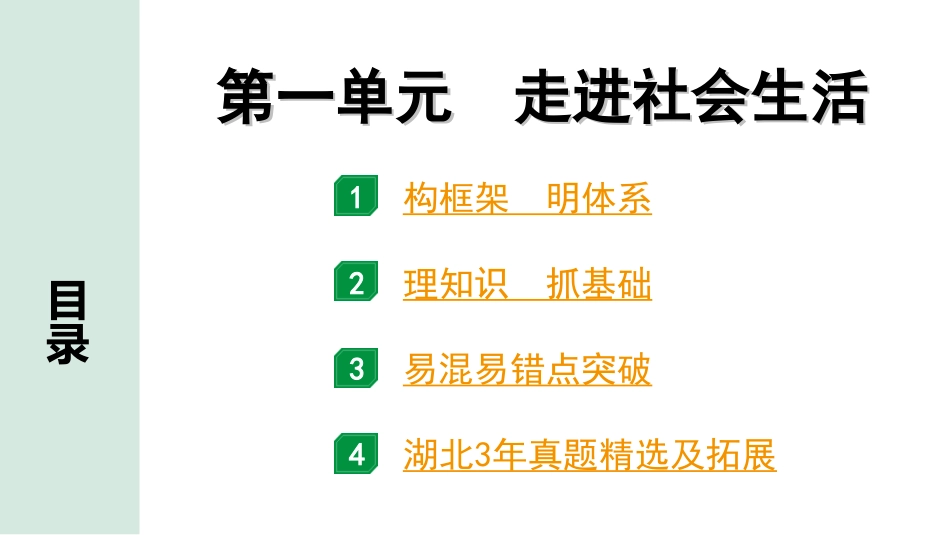 中考湖北道法1.第一部分   中考考点研究_3.八年级（上册）_1.第一单元　走进社会生活.ppt_第1页