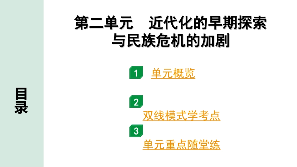 中考贵州历史1.第一部分  贵州中考考点研究_2.版块二  中国近代史_2.第二单元  近代化的早期探索与民族危机的加剧.ppt_第2页