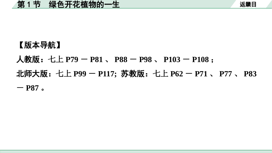 中考安徽生物学01.第一部分  安徽中考考点研究_03.主题三  生物圈中的绿色植物_01.第1节  绿色开花植物的一生.pptx_第2页