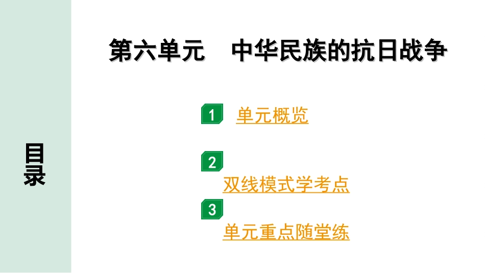 中考贵州历史1.第一部分  贵州中考考点研究_2.版块二  中国近代史_6.第六单元  中华民族的抗日战争.ppt_第2页