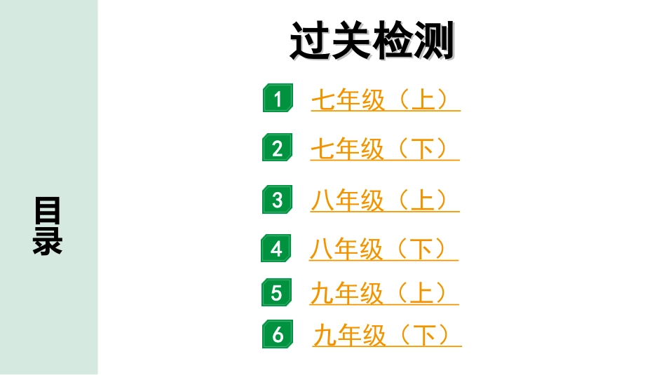 中考湖北语文2.第二部分 古诗文阅读_2.专题二 古诗词曲鉴赏_过关检测.ppt_第1页