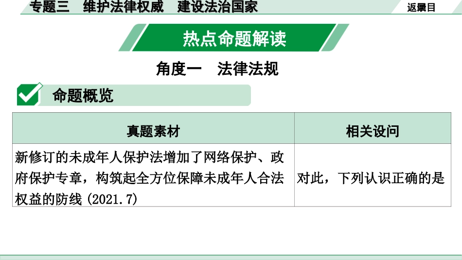 中考安徽道法4.第四部分 热点研究_3.专题三 维护法律权威 建设法治国家.ppt_第2页