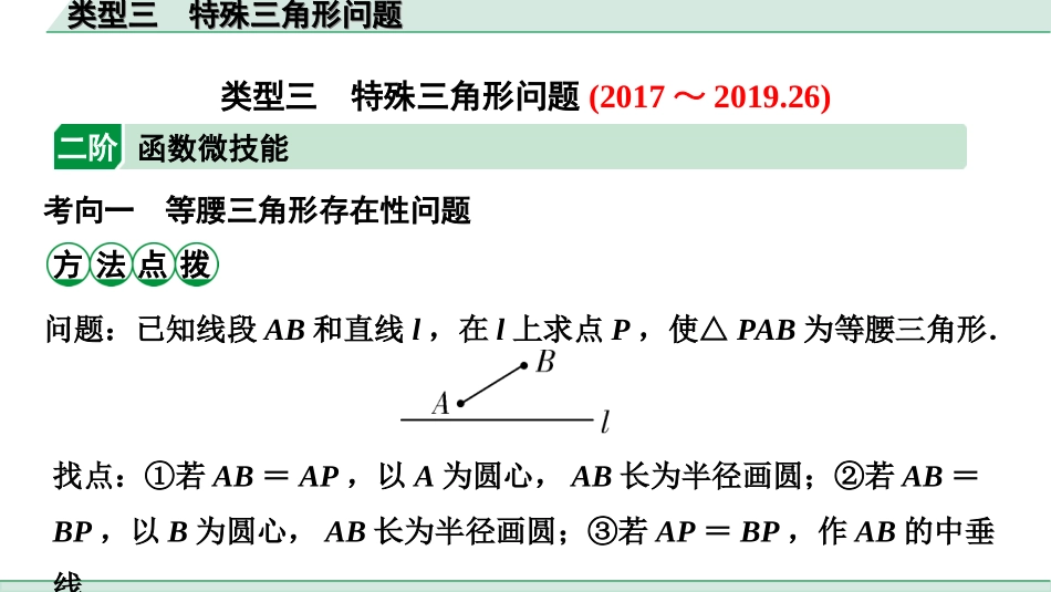 中考北部湾数学1.第一部分  北部湾经济区中考考点研究_3.第三章  函数_12.第九节  二次函数综合题_3.类型三  特殊三角形问题.ppt_第1页