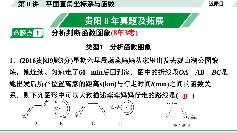 中考贵阳数学1.第一部分  贵阳中考考点研究_3.第三单元  函　数_1.第8讲  平面直角坐标系与函数.ppt_第2页