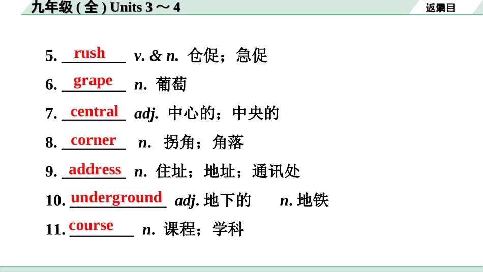 中考广东英语全书PPT_2.教材梳理_17.九年级（全）Units 3~4.ppt_第3页