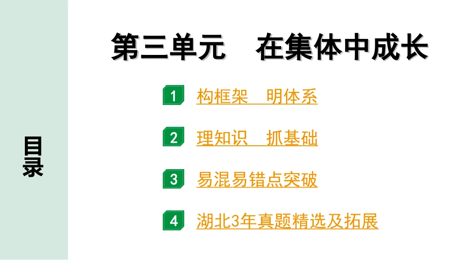 中考湖北道法1.第一部分   中考考点研究_7.七年级（下册）_2.第三单元　在集体中成长.ppt_第1页