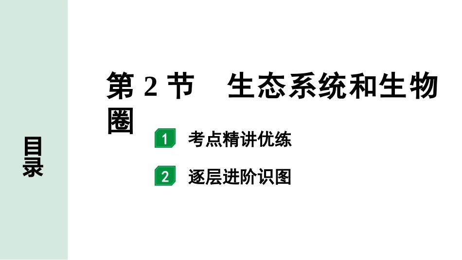 中考广西生物学速填速记_02.主题二  生物与环境_02.第2节  生态系统和生物圈.pptx_第1页