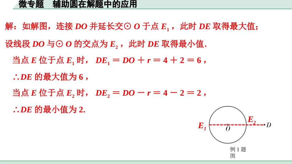 中考贵州数学1.第一部分  贵州中考考点研究_6.第六单元  圆_2.微专题　辅助圆在解题中的应用.ppt_第2页