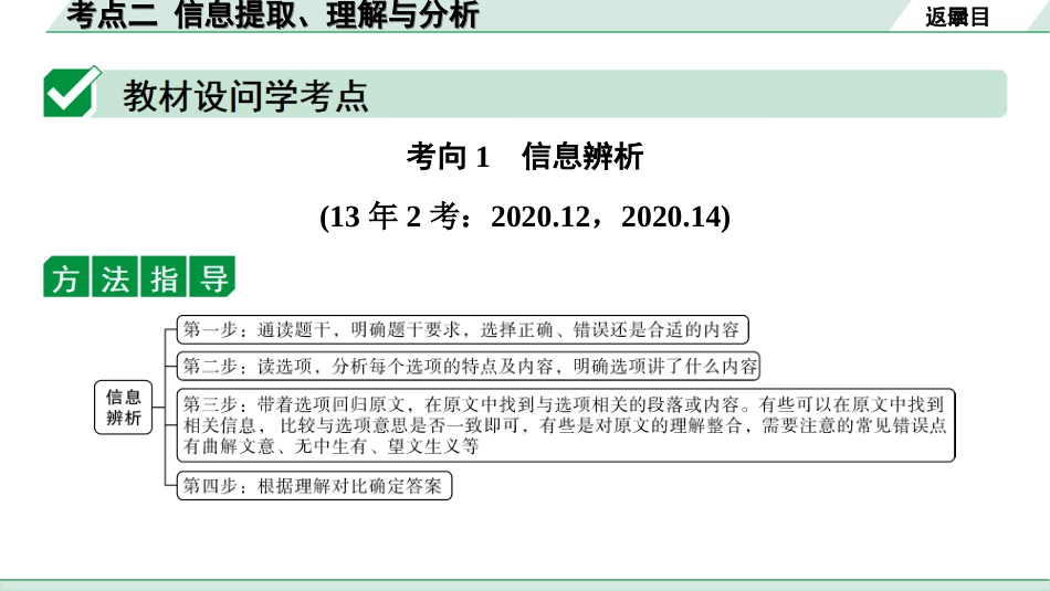 中考贵阳语文2.第二部分  阅读能力_4.专题四　说明性文本阅读_考点“1对1”讲练_2.考点二　信息提取、理解与分析.ppt_第2页