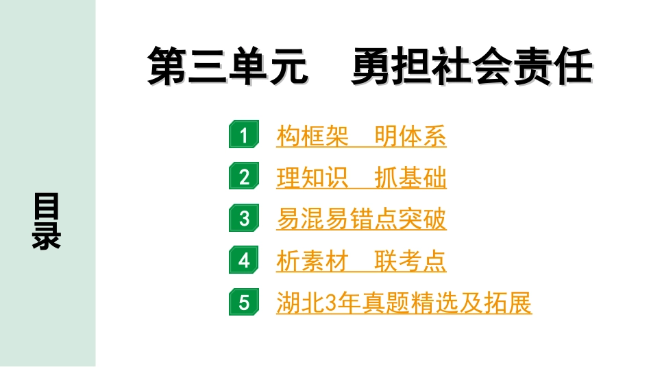 中考湖北道法1.第一部分   中考考点研究_3.八年级（上册）_3.第三单元　勇担社会责任.ppt_第1页