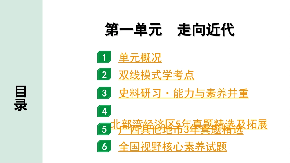 中考北部湾经济区历史1.第一部分    北部湾经济区中考考点研究_5.板块五　世界近代史_1.第一单元　走向近代.ppt_第2页