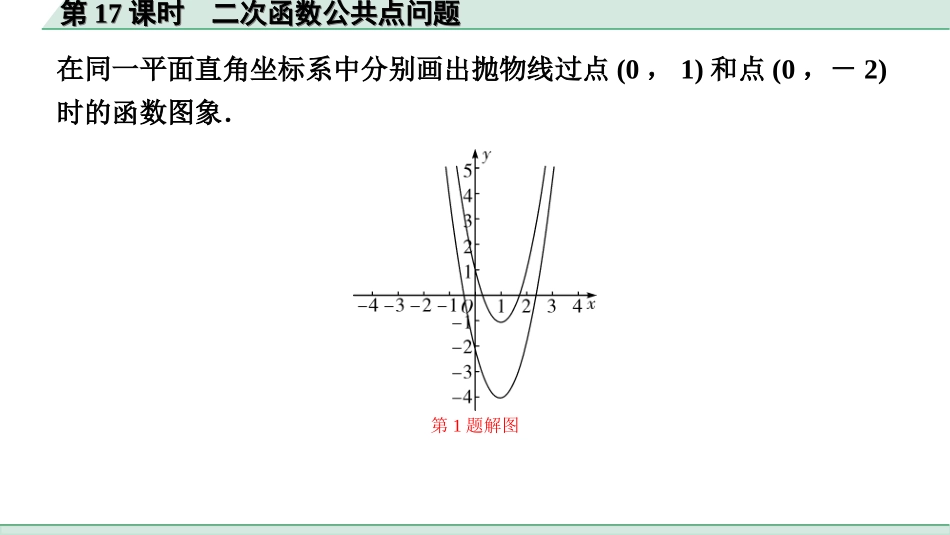 中考北京数学1.精讲本第一部分  北京中考考点研究_3.第三章  函数_10.第17课时  二次函数公共点问题.ppt_第2页