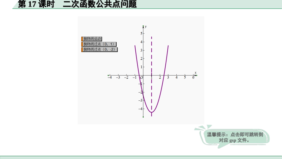 中考北京数学1.精讲本第一部分  北京中考考点研究_3.第三章  函数_10.第17课时  二次函数公共点问题.ppt_第3页